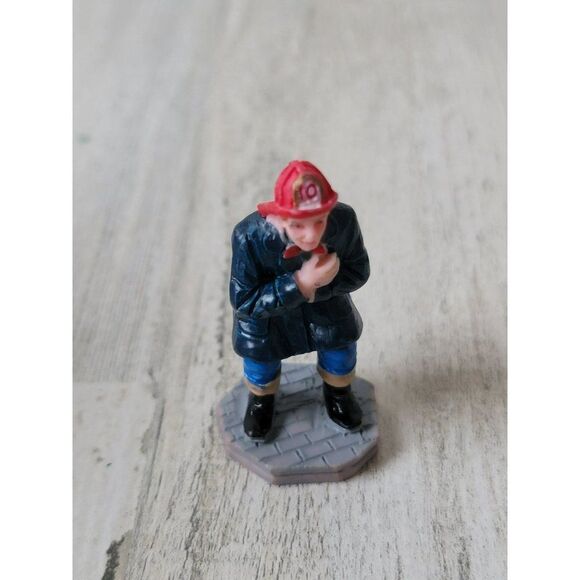 Lemax fireman sneak coat village accessory xmas - Picture 1 of 6